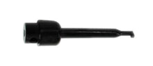 Testklemme 40 mm sort, cylindrisk metal med kort skaft og lille krog for enden.