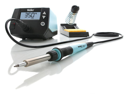 Weller WE 1010 digital loddestation 70 W med display 350°C, loddekolbe og holder med svamp.