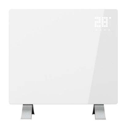 Cleverio Smart Radiator 1000 W hvid panelvarmer, til metalben, digitalt touch-display.