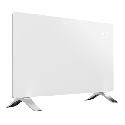 Cleverio Smart Radiator 2000W hvid med digitalt display 28 og metalben.