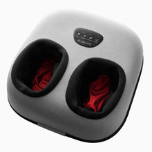 Flowlife Flowfeet Heat fodmassage med to sorte og røde fodåbninger, top kontrolpanel og justerbar varmeindstilling.
