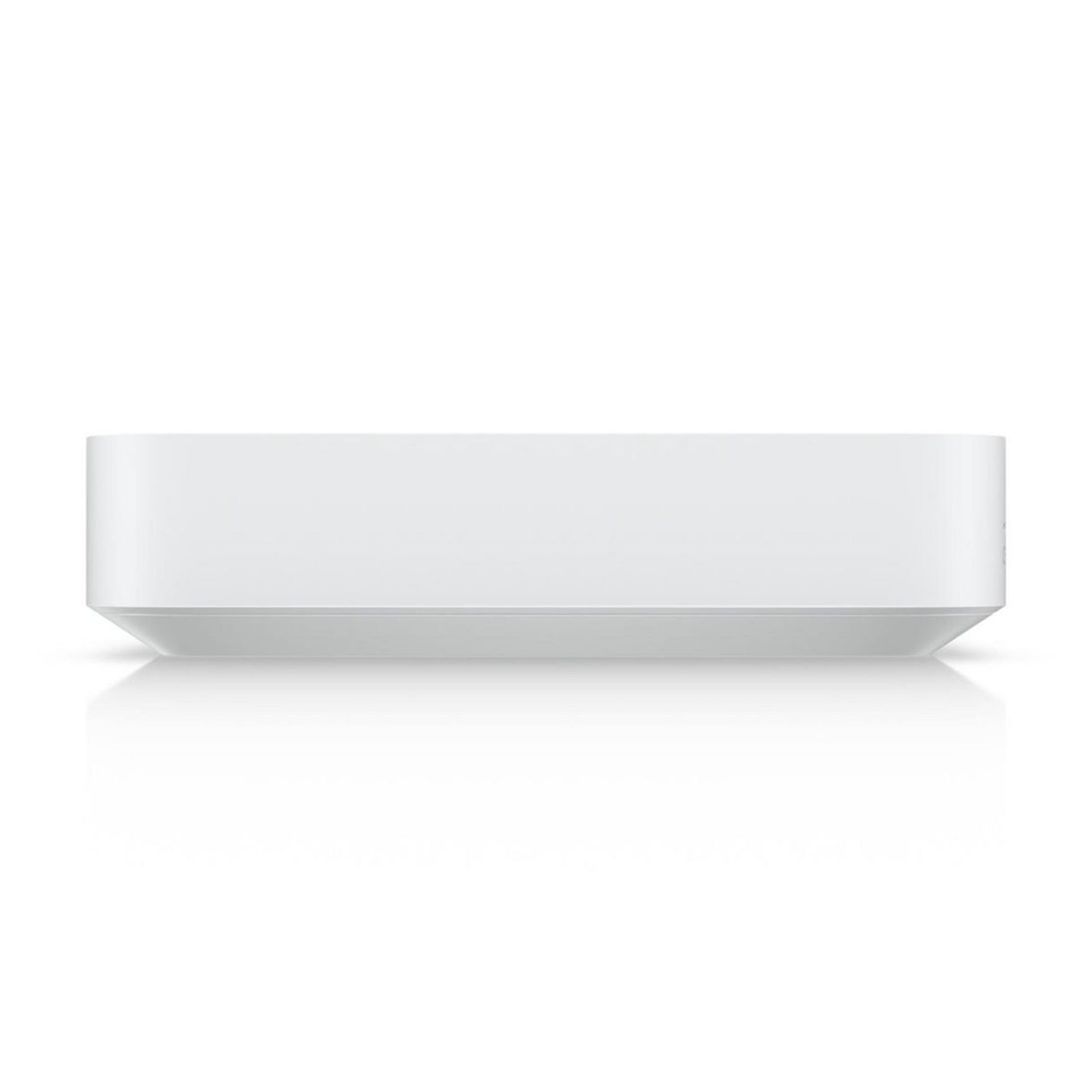 Ubiquiti UCG-Max Cloud Gateway Max hvid rektangulær med afrundede kanter, frontvisning.
