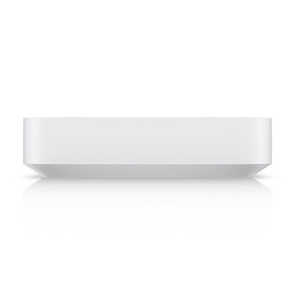 Ubiquiti UCG-Max Cloud Gateway Max hvid rektangulær med afrundede kanter, frontvisning.