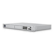 Ubiquiti Unifi Dream Machine Special Edition UDM-SE-EU sølv 1U rackmount med 8 Ethernet-porte, konsolport, PoE+, power-knap.