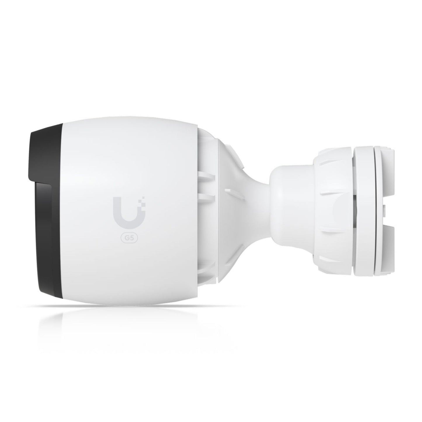 Ubiquiti UVC-G5-PRO PoE udendørs overvågningskamera, 4K, sort frontlinse, U-logo på siden, justerbart beslag.