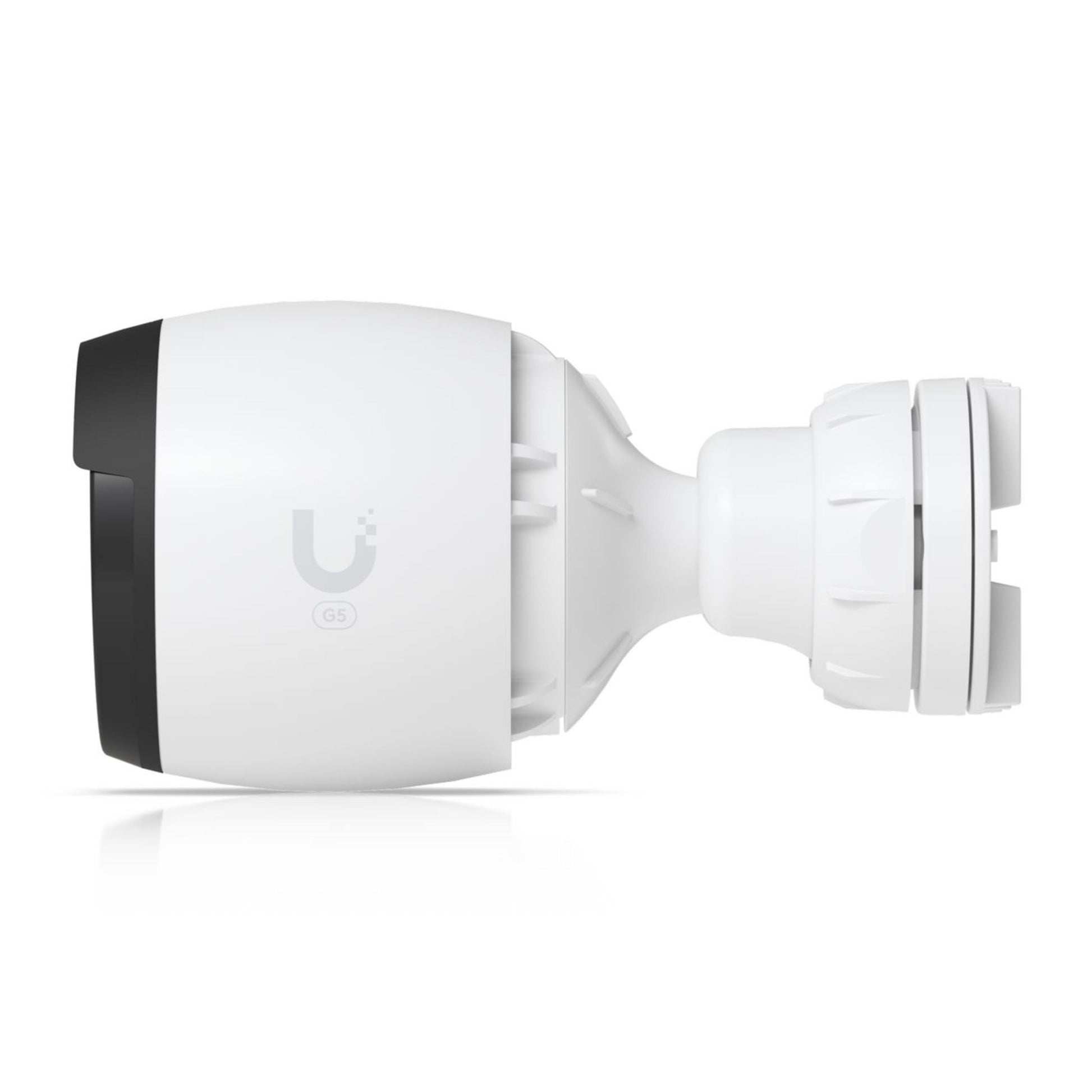 Ubiquiti UVC-G5-PRO PoE udendørs overvågningskamera, 4K, sort frontlinse, U-logo på siden, justerbart beslag.