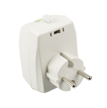 Tufvassons netadapter AC 12 V 7,2 W, hvid tobenet EU-stik, rektangulær krop, topkontakt.