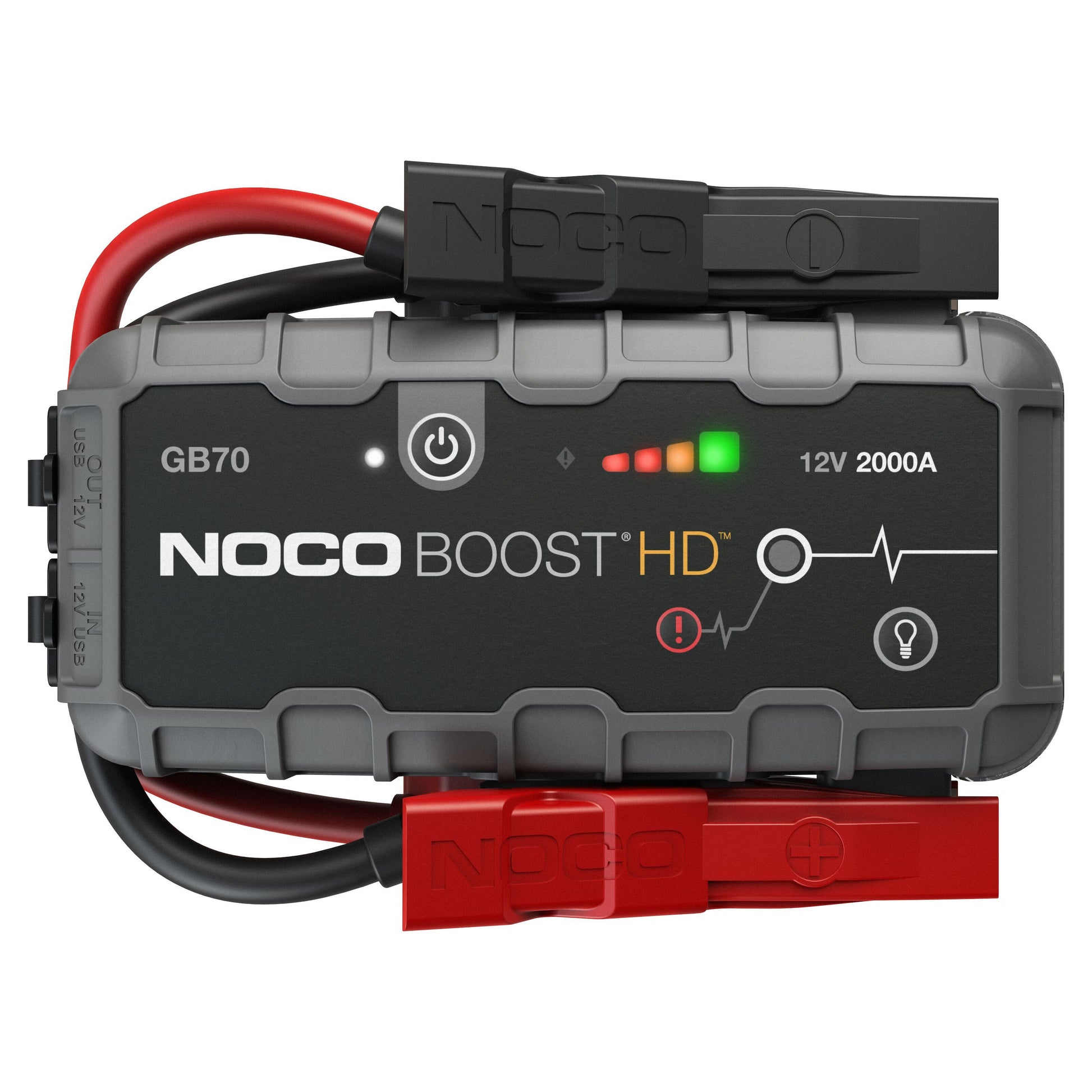 Noco Boost Plus GB70 startkabler til bil 12V med indikatorlys og 2000A.