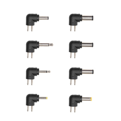 8 slags 12V-adaptere med til metalben, forskellige stik inkl. DC-stik, justerbar polaritet, 24W output.