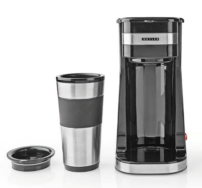 Butler Single-Serve Kaffemaskine 0.4L Isoleret Rejsekrus, Automatisk Slukning