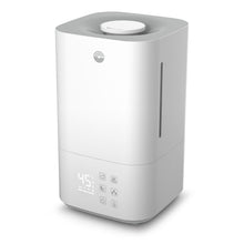 Cleverio AM300 luftfugter med digitalt display, touchknapper, varm/kold damp, cirkulært låg, synlig vandstandsindikator.