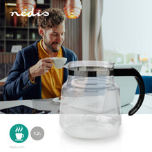 Nedis Glaskande 1,2 L til Moccamaster KBG/KBG Select med sort håndtag, Nedis logo synligt øverst til venstre.