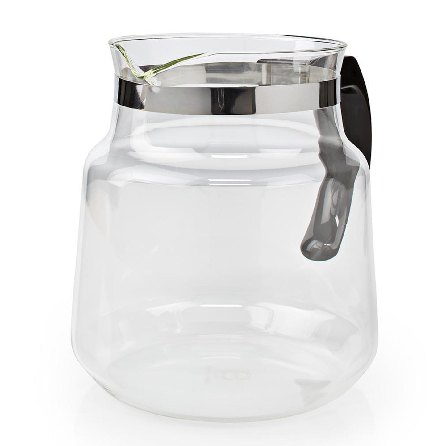 Glaskande 1,2 L til Moccamaster KBG/KBG Select med sort håndtag og rustfri stålkant.