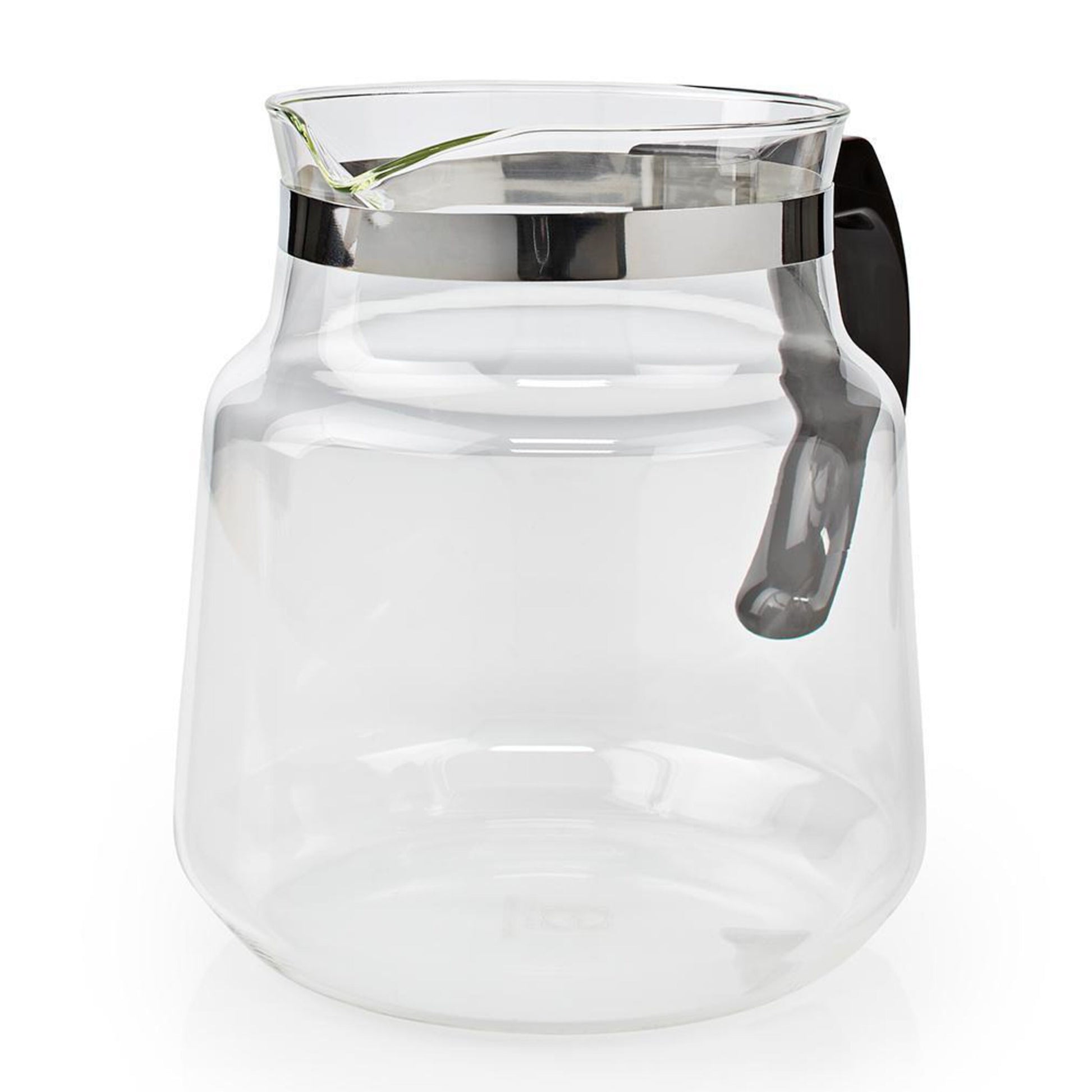 Glaskande 1,2 L til Moccamaster KBG/KBG Select med sort håndtag og rustfri stålkant.