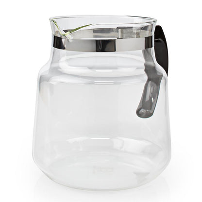 Glaskande 1,2 L til Moccamaster KBG/KBG Select med sort håndtag og rustfri stålkant.