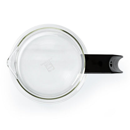 Nedis Glaskande 1,2 L til Moccamaster KBG/KBG Select sort håndtag set ovenfra.
