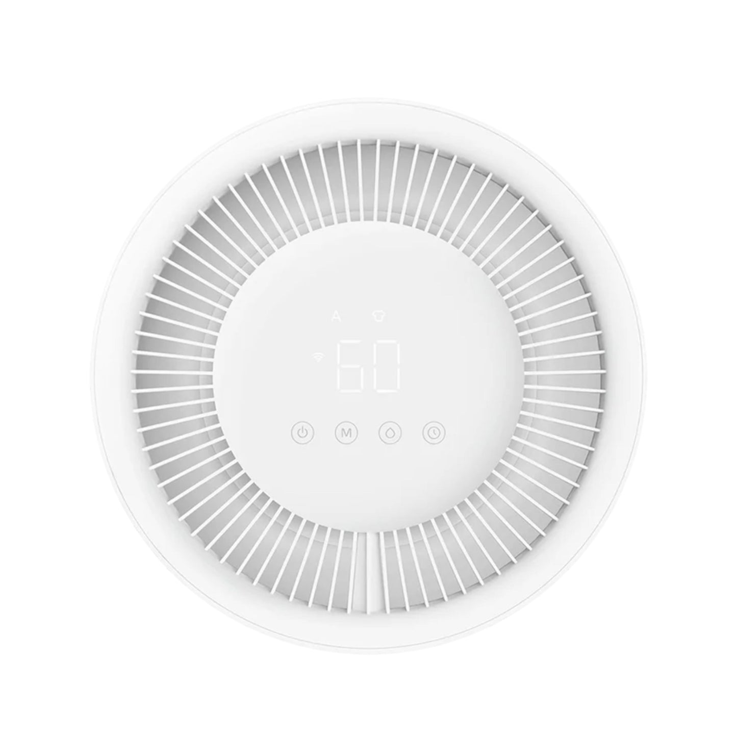 Xiaomi Smart Affugter Lite hvid rund affugter med digitalt display og kontrolikoner kapacitet 13 liter pr dag.