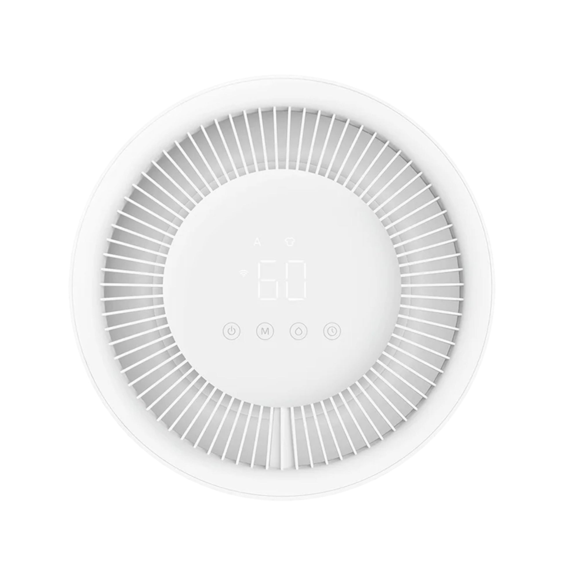 Xiaomi Smart Affugter Lite hvid rund affugter med digitalt display og kontrolikoner kapacitet 13 liter pr dag.