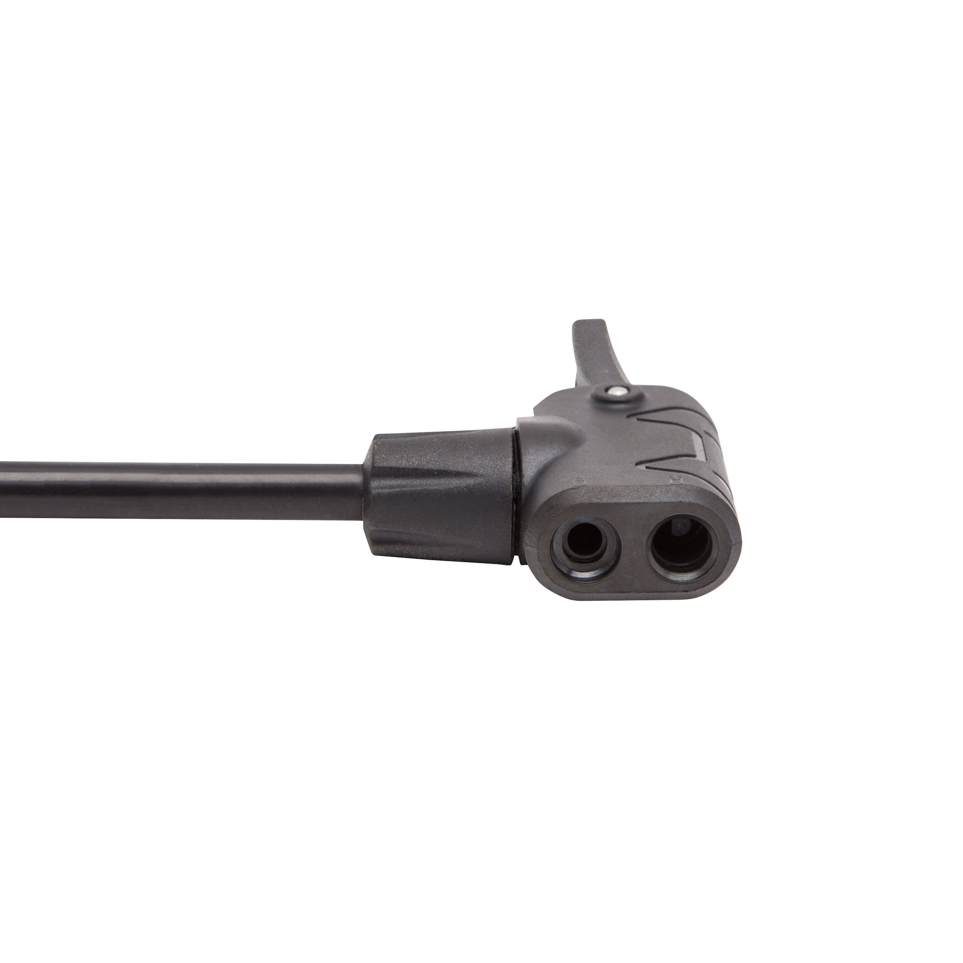 Luxorparts Cykelpumpe med trykmåler pumpehoved, to dyser og løftearm til dækventiler inkl. Presta.