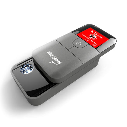 Alcosense For alkoholtester sort, håndholdt med cirkulær sensor, knap og rød skærm med 0,23 BAC til personlig måling.