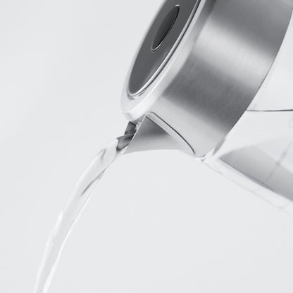 Russell Hobbs Kedel Compact Home elkedel i rustfrit stål og glas hælder varmt vand energibesparende design.