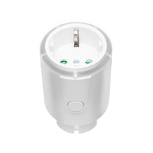 Luxorparts Sikkerhedstimer 1-5 t hvid rund stikadapter med to runde huller, jordben og frontknap, automatisk timerfunktion.