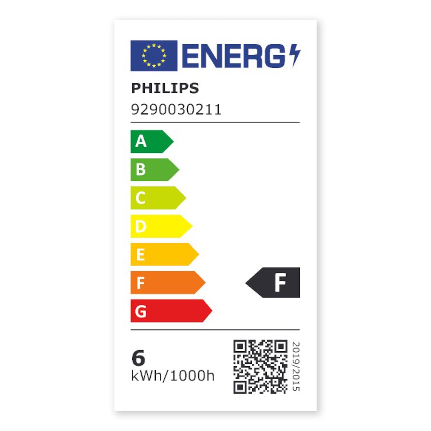 Philips Hue Hvid Smart LED-pære E14 470 lm 2-pak energimærke F, 6 kWh/1000h, QR-kode, EU-flag, dæmpbart varmt hvidt lys.
