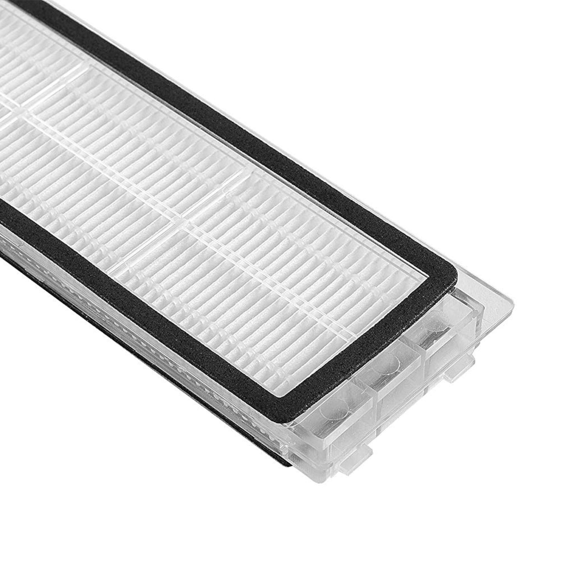 Roborock HEPA-filter til robotstøvsugere, 2-pak, rektangulær med sort kant, passer til Roborock støvsugere.