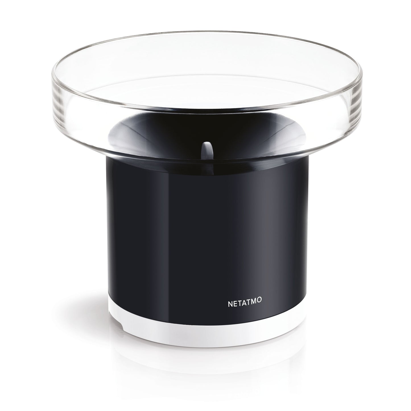 Netatmo regnsensor til vejrstation, sort og hvid, passer til Netatmo vejrstation.
