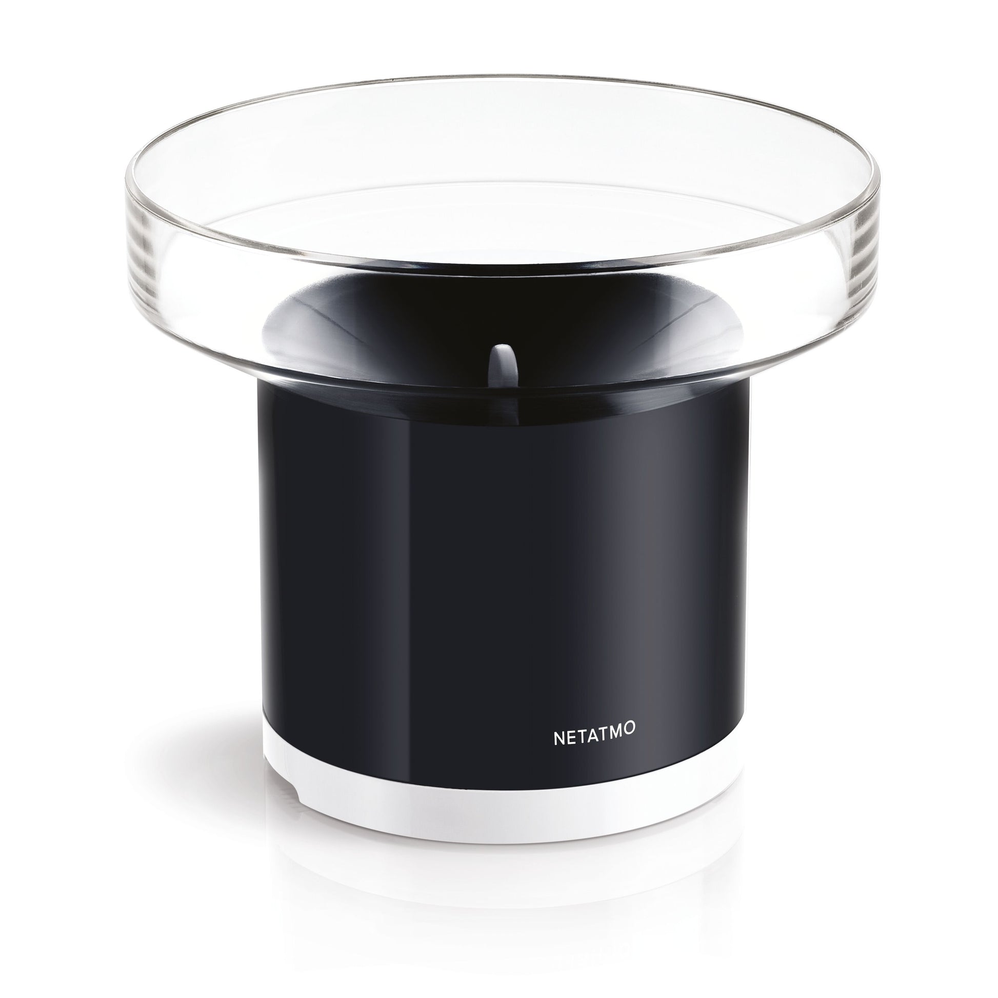 Netatmo regnsensor til vejrstation, sort og hvid, passer til Netatmo vejrstation.