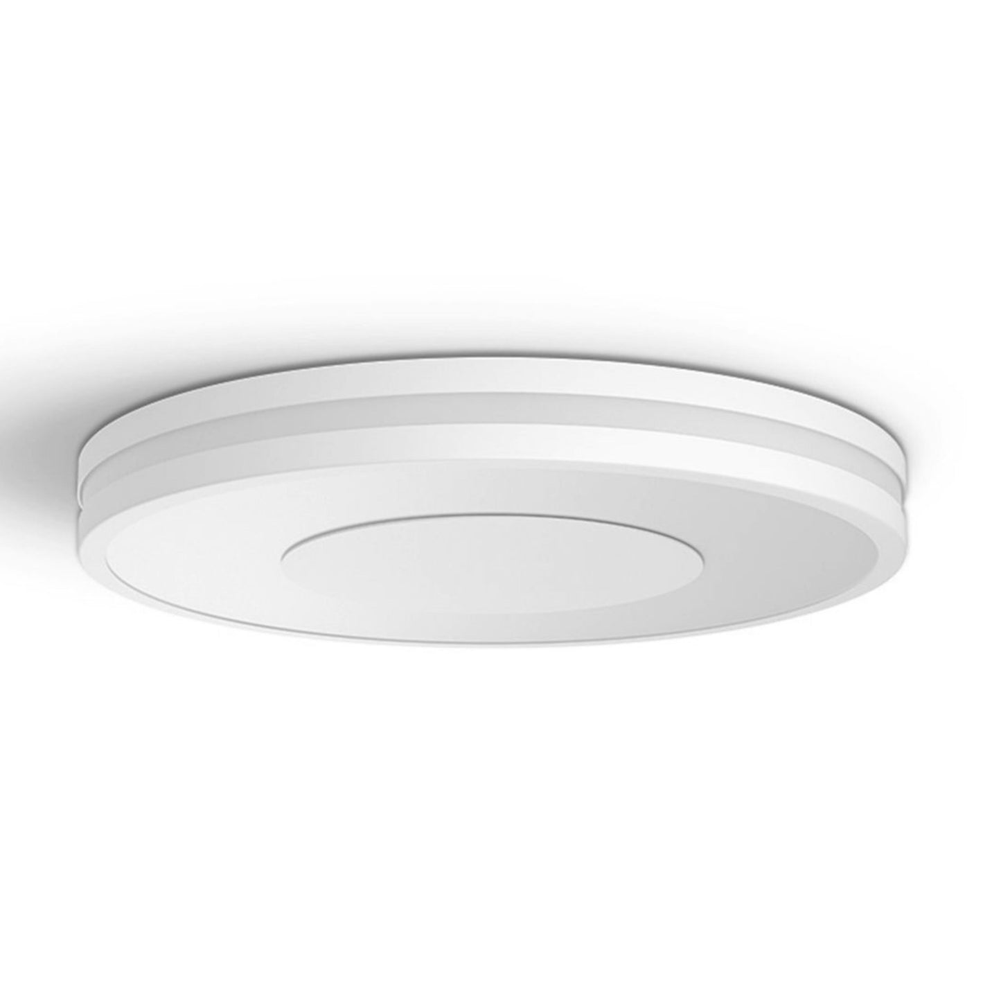 Philips Hue Ambiance Being loftslampe hvid, rund, dæmpbar, Bluetooth-kompatibel, monteret fladt mod loft.