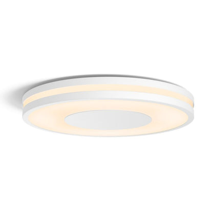 Philips Hue Ambiance Being loftslampe rund dæmpbar belysning Bluetooth styres, hvid.