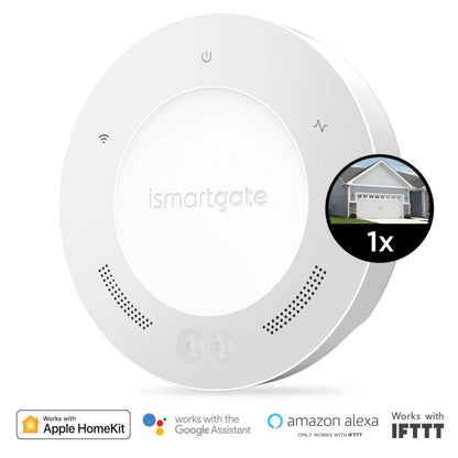 Ismartgate Lidt garageportåbner til én port, kompatibel med Apple HomeKit, Google Assistant, Alexa og IFTTT.