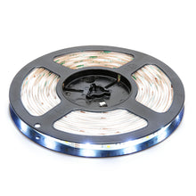 Cleverio Smart LED-strips wifi 5 m på sort rulle, hvide lyssektioner, synlig kredsløb og klæbende bagside.