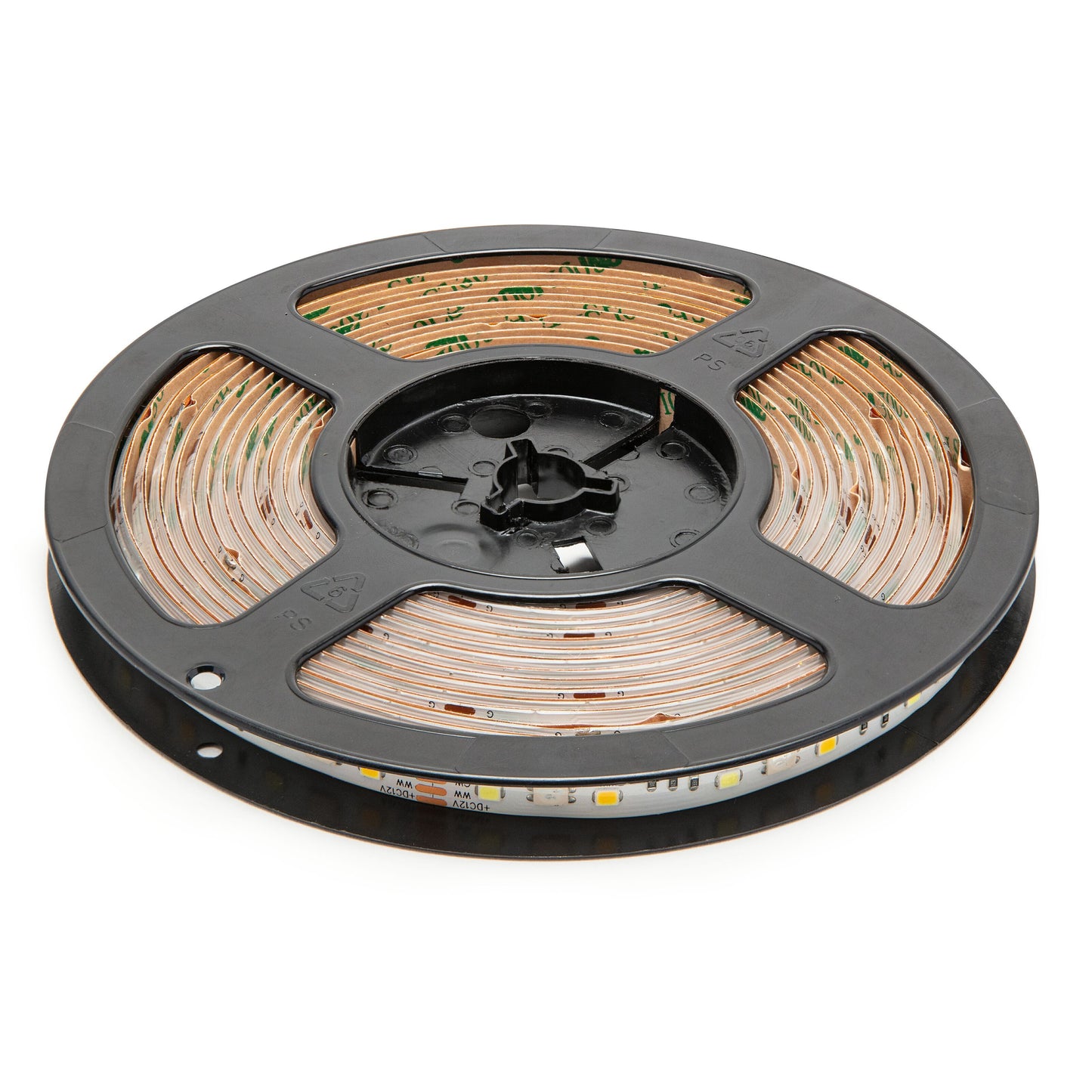 Cleverio Smart LED-strips med wifi 5 m, sorte spole, synlige LED-chips.