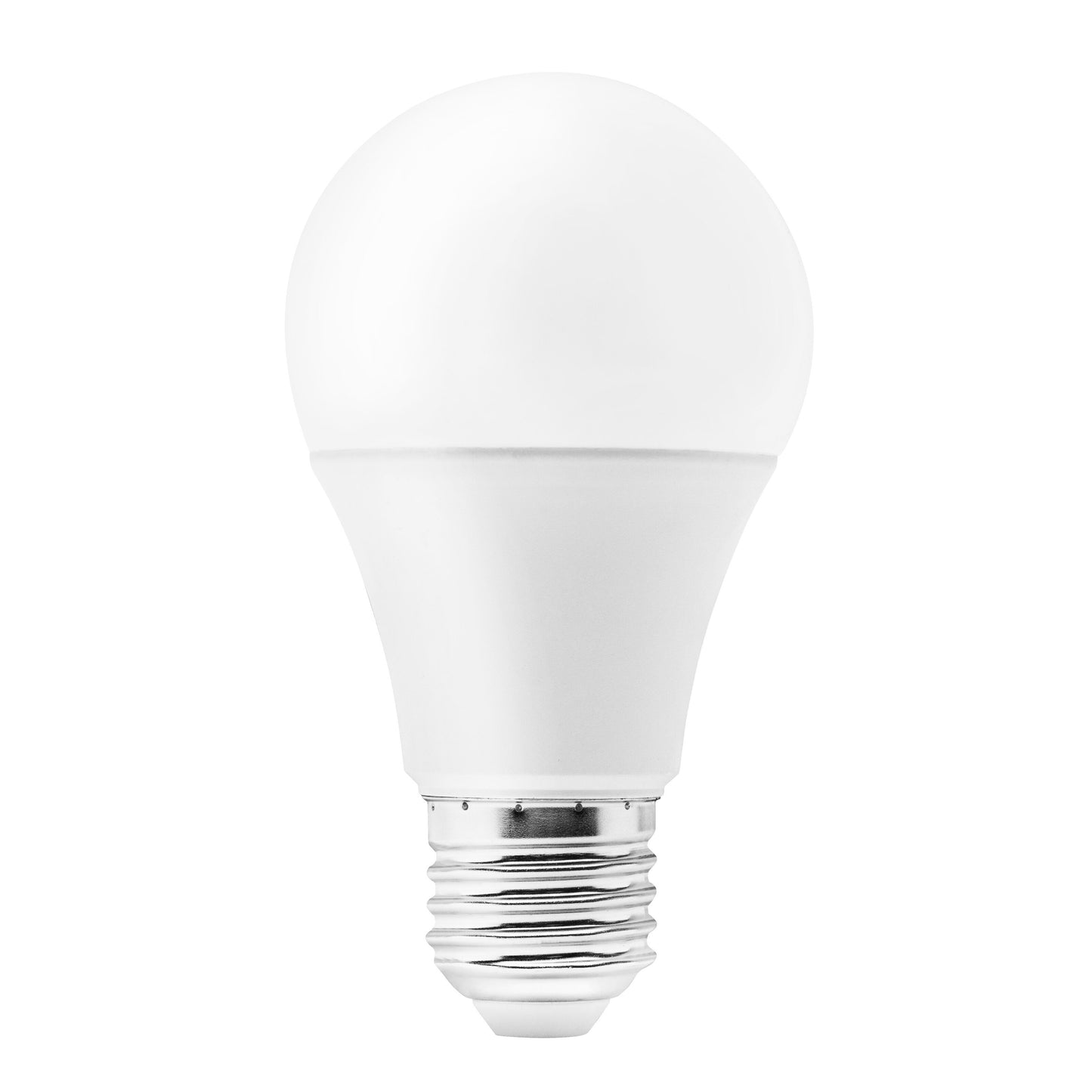 Cleverio Smart E27 RGB LED-pære 806 lm hvid, rund pære med metalsokkel.