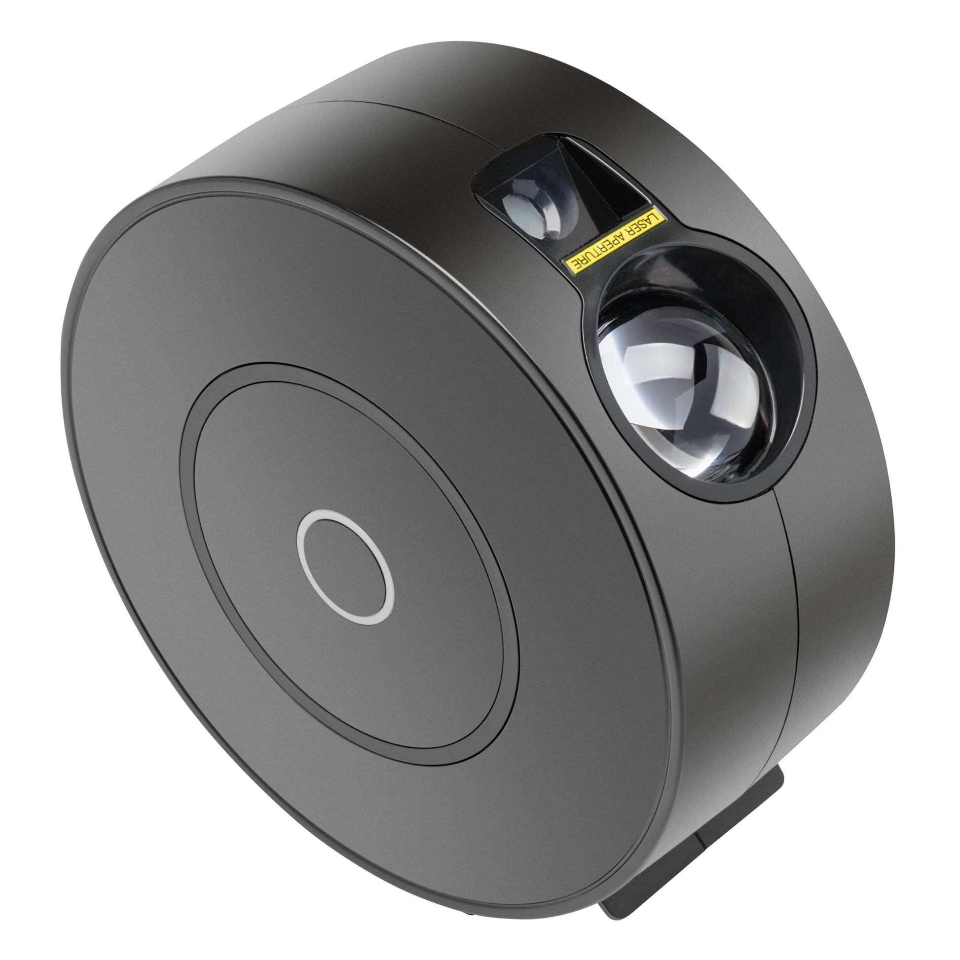 Cleverio Smart Galaxy natlampe sorterer cylinder med sideknap og to klare linser på toppen til app-styret belysning.