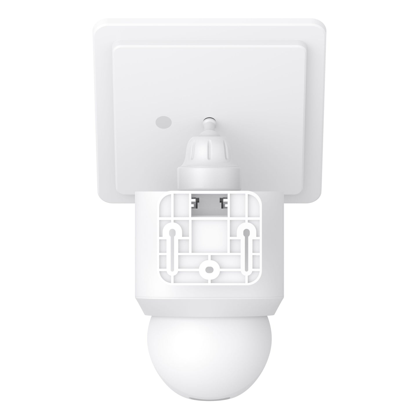 Eufy EufyCam Solo E30 IP kamera 2K opløsning, kuppellinse, firkantet loftmontering, synlige ventilationsslidser.