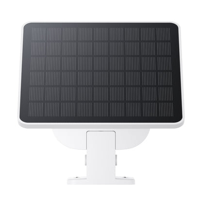 Eufy EufyCam Solo E30 sort firkantet solpanel med gittermønster og hvid justerbar beslag til IP-kamera.