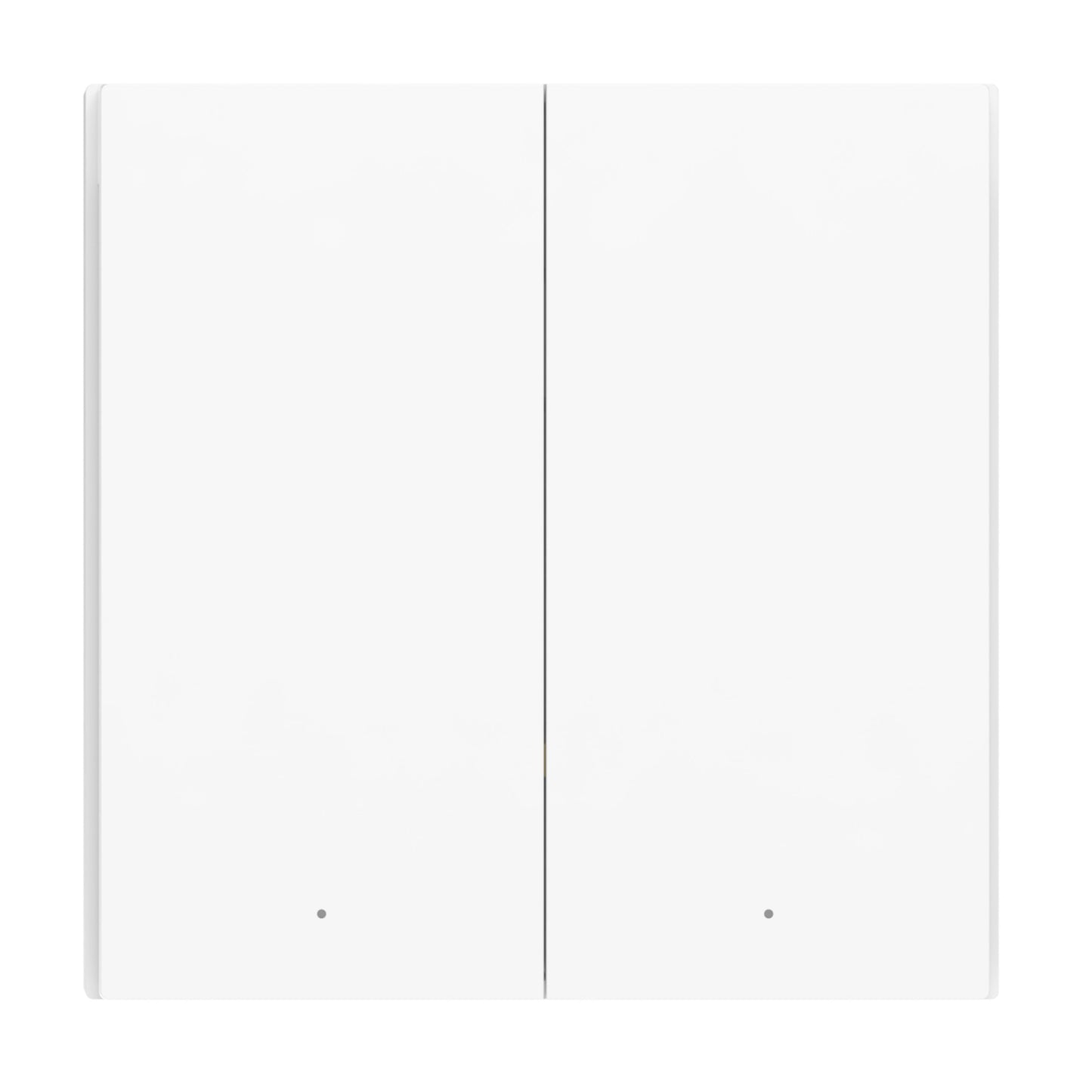 Aqara Smart Fjernbetjent Skifte H1 Dobbelt hvid, to rektangulære knapper, indikatorprikker, Apple HomeKit, Zigbee 3.0.
