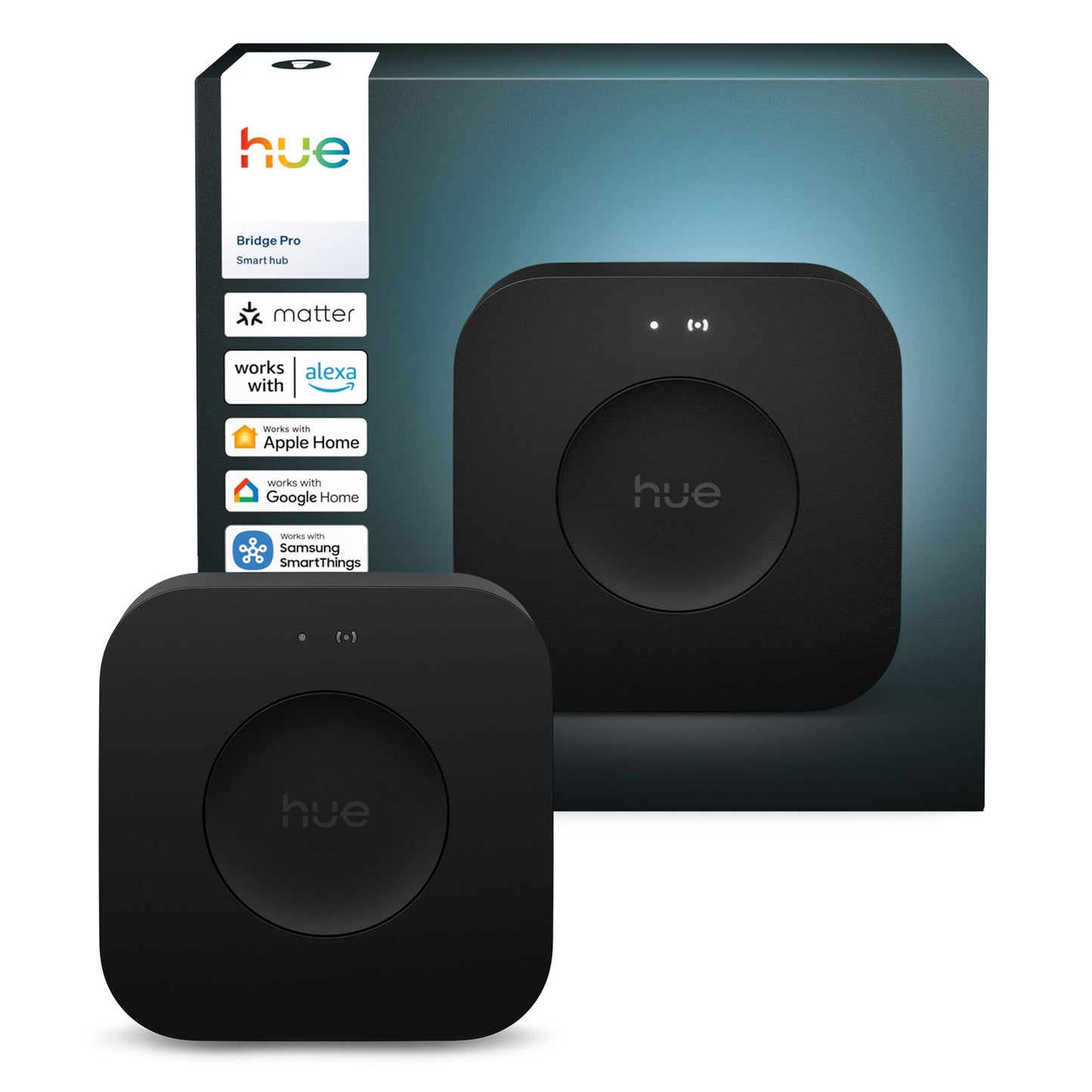 Philips Hue Bridge Pro Broen smart hub til Matter, Alexa, Apple Home, Google Home og SmartThings.