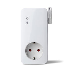 YOYOPower 4G EM4 smart plug hvid med strømtænding og WiFi-symbol, standard europæisk stikdåse.