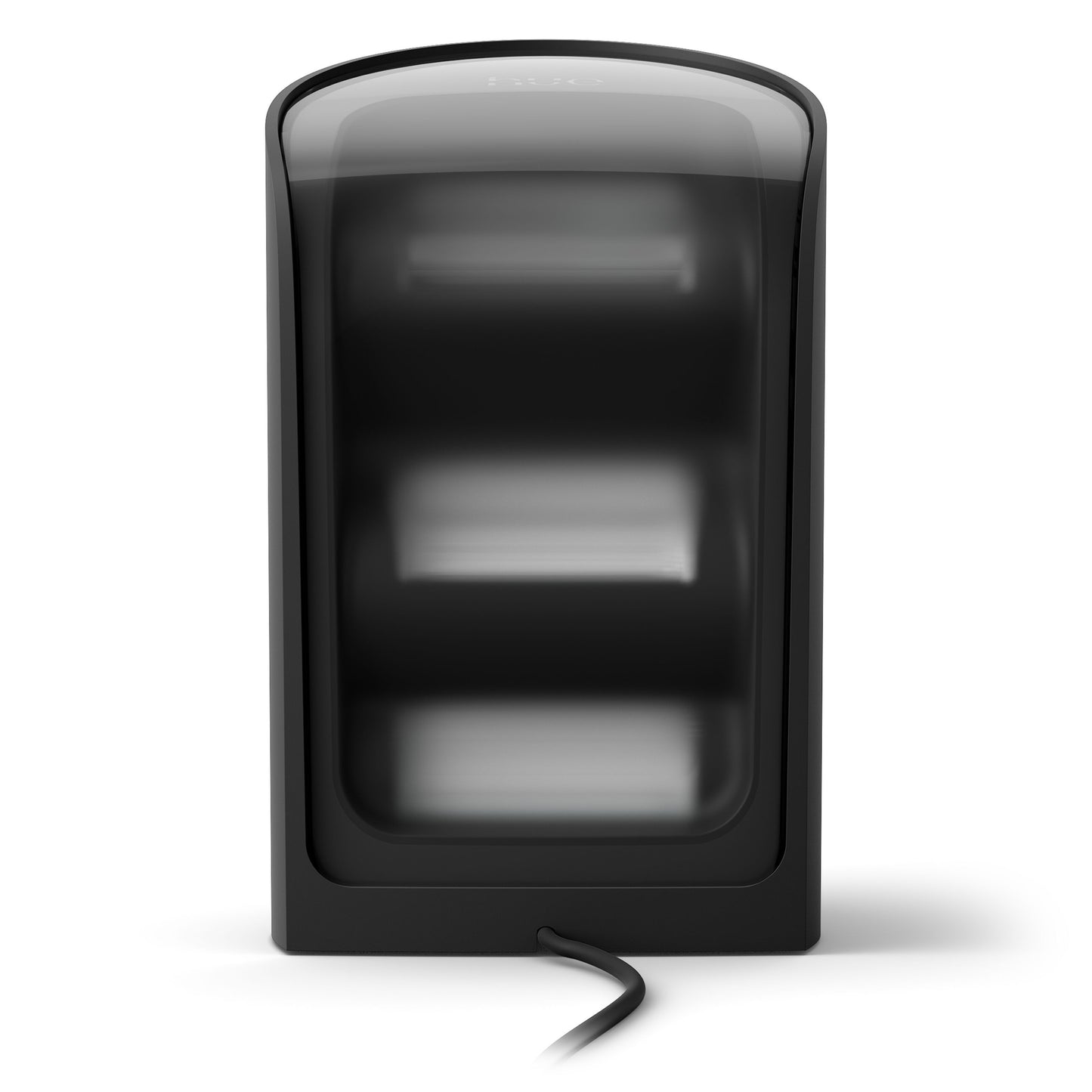 Philips Hue Spil Wall Washer vægbelysning sort rektangulær med buet top og tre synlige slots.