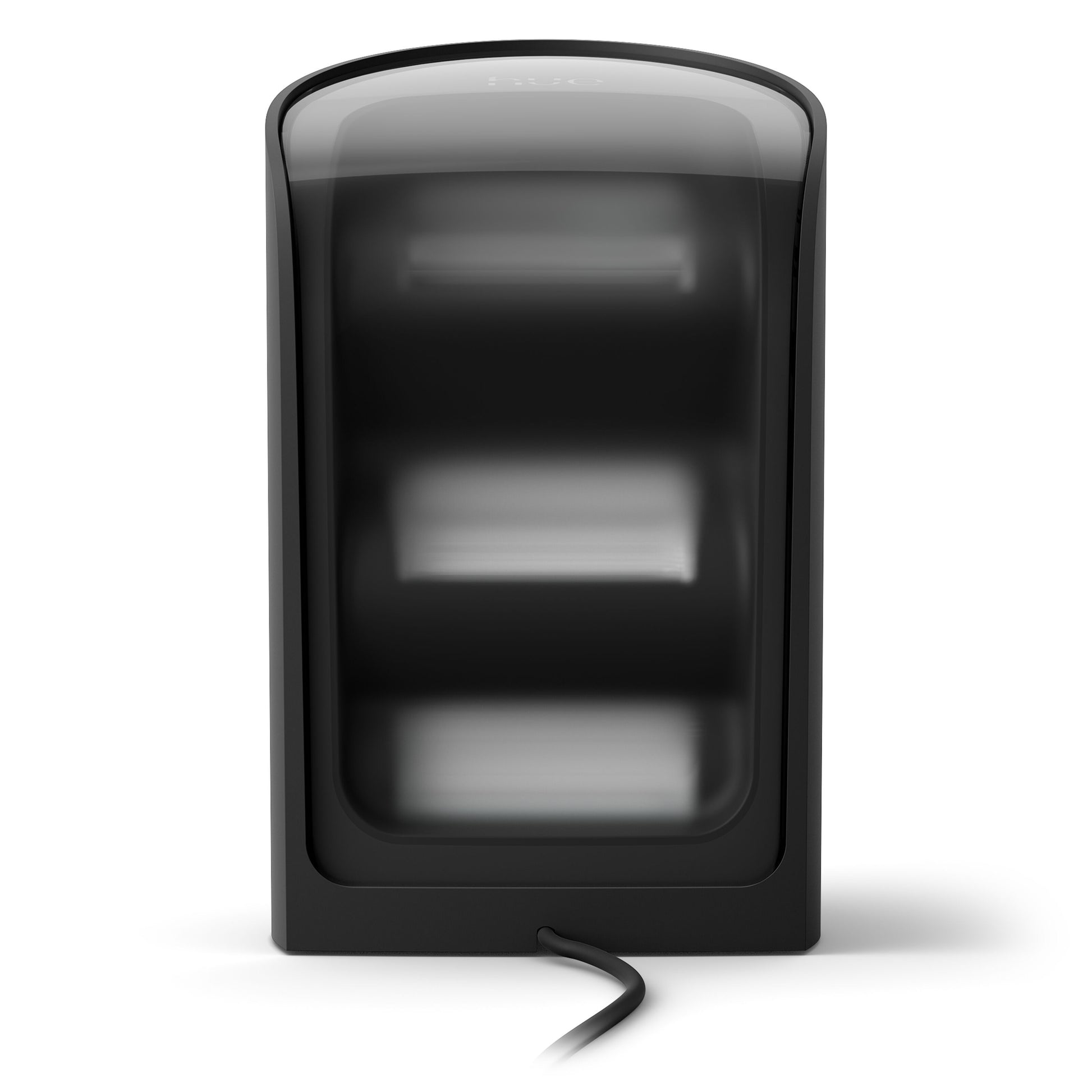 Philips Hue Spil Wall Washer vægbelysning sort rektangulær med buet top og tre synlige slots.