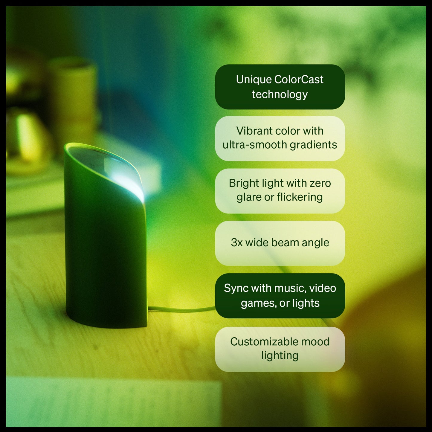 Philips Hue Spil Wall Washer vægbelysning 2-pak, hvid, justerbart farvelys, bred lysvinkel, ColorCast teknologi.