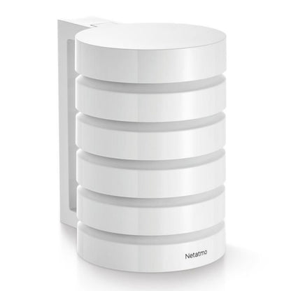 Netatmo Vejrstation Skjold 1-pakke, hvid cylindrisk sensorbeskyttelse med vandrette riller og glat top til Outdoor Module.