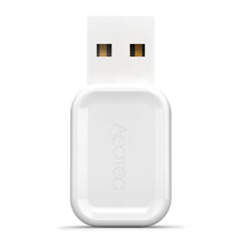 Aeotec Z-Stick gen 7 USB-adapter, hvid USB-A dongle med afrundede kanter, til Z-Wave smart home integration.