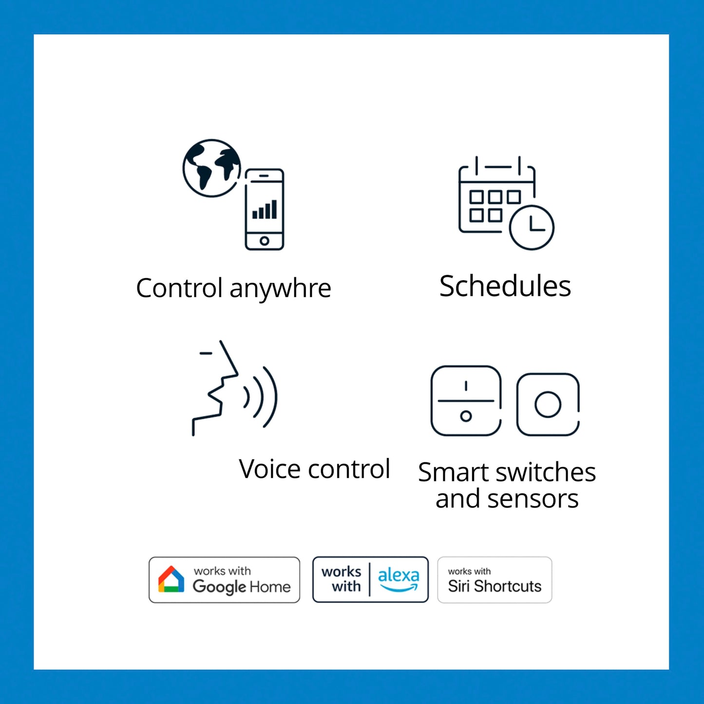 Wiz Smart wifi-fjernbetjent stikkontakt med energimåling, kompatibel med Google Home, Alexa og Siri Shortcuts.