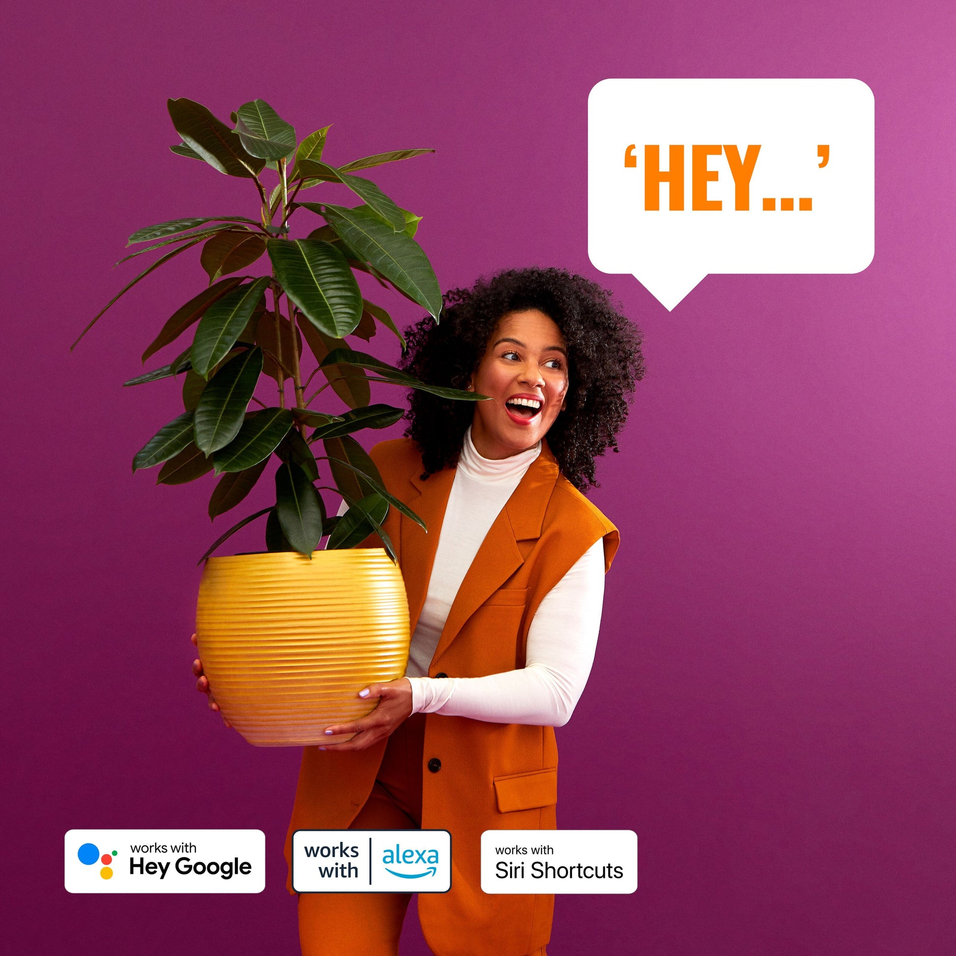 WiZ Stolpe gulvlampe, smart belysning, kompatibel med Hey Google, Alexa og Siri Shortcuts.