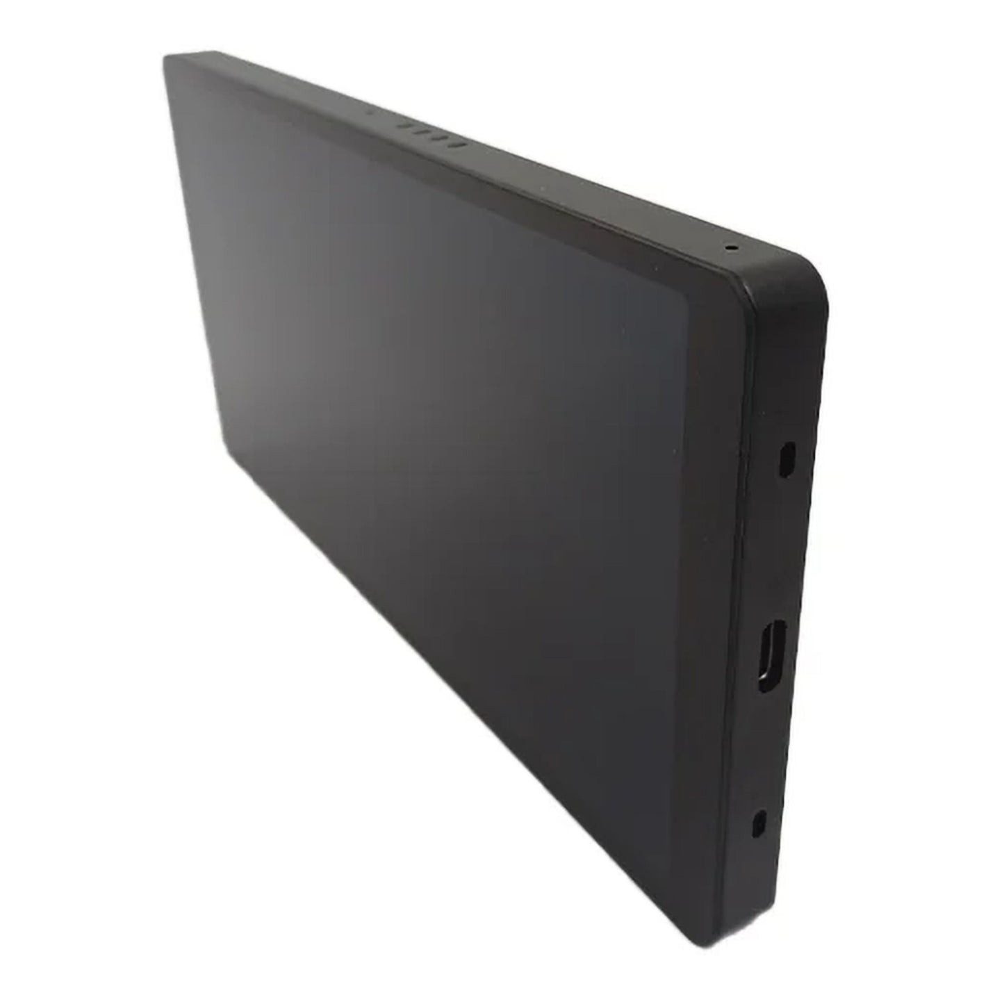 Shelly Vægdisplay X2i sort touchskærm kontrolpanel med USB-C port og små monteringshuller.